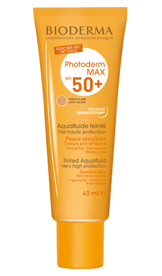 Image BIODERMA PHOTODERM MAX 50+ AQUAFLUIDE TEINTE CLAIRE 40ML